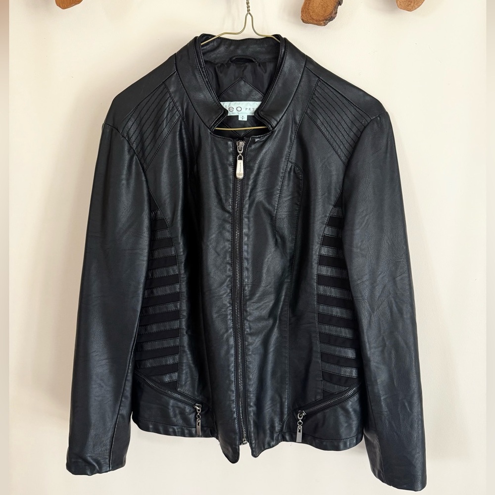Cleo Petite Faux Leather Jacket